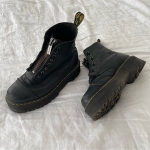 doc martens sinclair platform leather boots